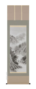 掛け軸／掛軸　水墨山水（岱　招鳳）<br>【送料無料】【代引手数料無料】