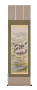 掛け軸／掛軸　陽光山水（倉地邦彦）<br>【送料無料】【代引手数料無料】