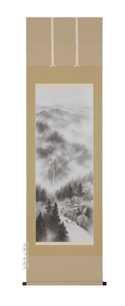 掛け軸／掛軸　水墨山水（伊藤　薫風）（図柄色々有）<br>【送料無料】【代引手数料無料】