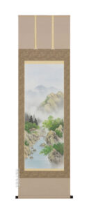 掛け軸／掛軸　彩色山水（伊藤　薫風）（図柄色々有）<br>【送料無料】【代引手数料無料】