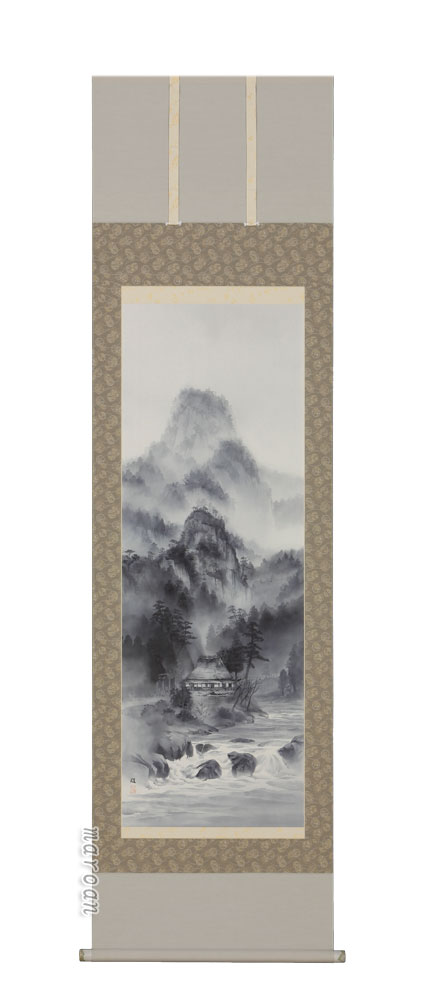 掛け軸／掛軸　青山流水（水谷雄）<br>【送料無料】【代引手数料無料】