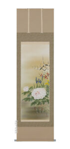 掛け軸／掛軸　四季草花（中川　若翠）<br>【送料無料】【代引手数料無料】