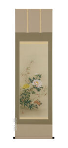 掛け軸／掛軸　四季草花（中野　長春）<br>【送料無料】【代引手数料無料】<br>