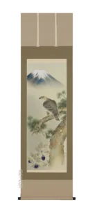 掛け軸／掛軸 一富士二鷹三茄子（永田 芳樹） 【送料無料】【代引手数料無料】