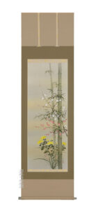 掛け軸／掛軸　四君子（宮沢　湖春）<br>【送料無料】【代引手数料無料】