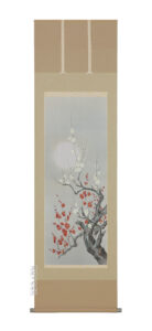 掛け軸／掛軸　紅白梅（稲垣　雅彦）<br>【送料無料】【代引手数料無料】