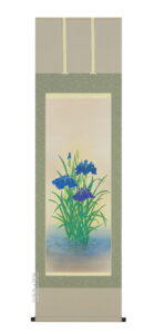 掛け軸／掛軸　菖蒲（浅井　新明）<br>【送料無料】【代引手数料無料】