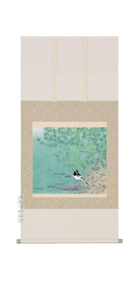 掛け軸／掛軸 青楓（井上清冶）（太巻桐箱入） 【送料無料】【代引手数料無料】