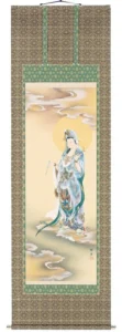 掛け軸／掛軸 雲上観音（高木瑞香） 【送料無料】【代引き手数料無料】