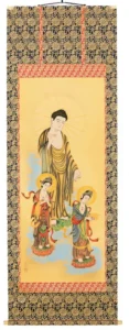掛け軸／掛軸 阿弥陀三尊佛（広井広洋） 【送料無料】【代引き手数料無料】