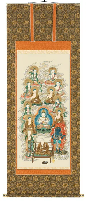 掛け軸／掛軸 真言十三佛（伊藤香川） 【送料無料】【代引き手数料無料】