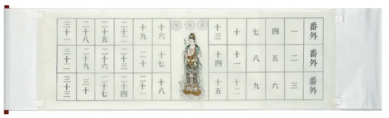 【掛け軸／掛軸】 集印 三十三ヶ所（額装用） 【送料無料】【代引き手数料無料】