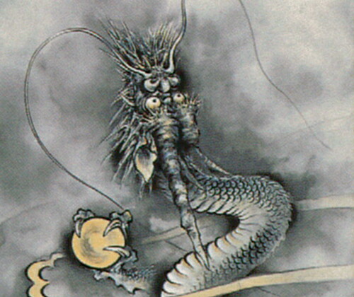 虎・龍 掛け軸 昇龍(斎藤 道治)商売繁盛・出世栄達 商品画像