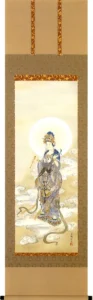 掛け軸／掛軸 雲上観音（永田 芳樹） 【送料無料】【代引手数料無料】