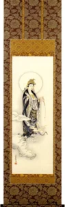 掛け軸／掛軸 雲上観音（吉田 真秋） 【送料無料】【代引手数料無料】