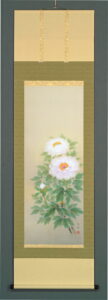 掛け軸 牡丹(石田 大寿)<br>　春　初夏　富貴花　百花の王　御持て成し【送料無料】【代引手数料無料】