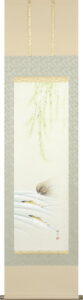 掛け軸 鮎(佐藤 桂三)<br>　夏　アユ【送料無料】【代引手数料無料】