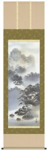 【掛け軸／掛軸／山水画】<br>紫山憧憬（伊藤　渓山）<br>【送料無料】【代引き手数料無料】