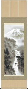 掛け軸／掛軸【富士】<br>富峰山水（戸塚　翠漣）<br>【送料無料】【代引手数料無料】