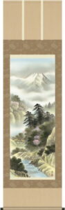 掛け軸／掛軸【春】<br>四季賞翫・万山乱花（伊藤　渓山）<br>【送料無料】【代引き手数料無料】