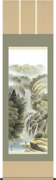 掛け軸／掛軸【夏】<br>四季賞翫・瀑布清冽（伊藤　渓山）<br>【送料無料】【代引き手数料無料】