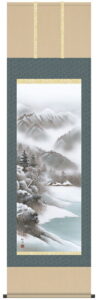 【掛け軸／掛軸／山水画】<br>厳岳深閑（田口　紅洋）<br>【送料無料】【代引手数料無料】
