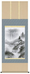 【掛け軸／掛軸／山水画】<br>山河望郷（上村　修香）<br>【送料無料】【代引き手数料無料】