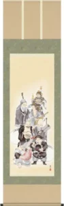 掛け軸／掛軸【慶祝】 七福神（緒方 葉水） 【送料無料】【代引手数料無料】