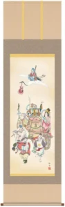 掛け軸／掛軸【開運】 七福神（長江 桂舟） 【送料無料】【代引手数料無料】