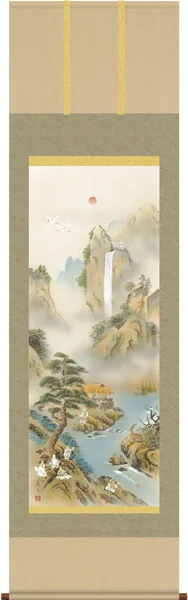 七福神 掛軸【縁起開運】蓬莱七福神長生図（幸田 薫風） 商品画像