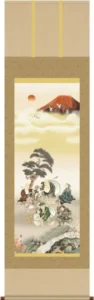 掛け軸／掛軸【縁起開運】 七福神万笑之図（鵜飼 雄平） 【送料無料】【代引手数料無料】