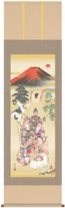 掛け軸／掛軸／かけじく【七福神】 吉祥七福降臨図（長江 桂舟） 【送料無料】【代引き手数料無料】