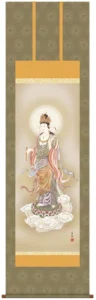 掛け軸 掛軸 観音様 雲上観音(鈴木 翠朋) 送料無料 代引手数料無料