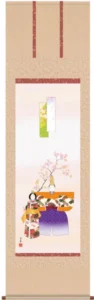掛け軸／掛軸【お雛さま】 立雛（野川 秀華） 【送料無料】【代引手数料無料】