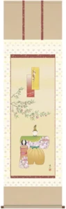 掛け軸／掛軸【お雛さま】 立雛（伊藤 渓山） 【送料無料】【代引手数料無料】