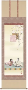 掛け軸／掛軸【お雛さま】 段雛（奥居 佑山） 【送料無料】【代引手数料無料】