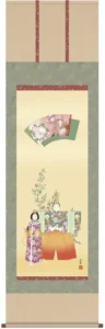 掛け軸／掛軸【お雛さま】 立雛（野川 秀華） 【送料無料】【代引手数料無料】