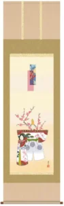掛け軸／掛軸【お雛さま】 立雛（伊藤 渓山） 【送料無料】【代引手数料無料】