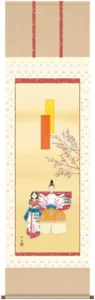 掛け軸／掛軸【お雛さま】 立雛（長江 桂舟） 【送料無料】【代引手数料無料】