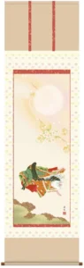 掛け軸／掛軸【お雛さま】 小野小町～小町雛～（西尾 香悦） 【送料無料】【代引手数料無料】