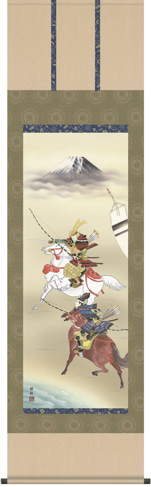 掛け軸／掛軸【武者・節句】 大成武者（阿部 静雅） 【送料無料】【代引手数料無料】