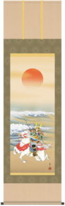 掛け軸／掛軸【武者・節句】<br>大成武者（榎本　東山）<br>【送料無料】【代引手数料無料】