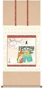 掛け軸／掛軸【お雛さま】 立雛（伊藤 渓山） 【送料無料】【代引手数料無料】