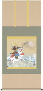 掛け軸／掛軸【武者・節句】<br>波上武者（阿部　静雅）<br>【送料無料】【代引手数料無料】
