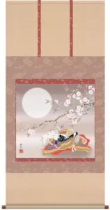 掛け軸／掛軸【お雛さま】 紫式部（西尾 香悦） 【送料無料】【代引手数料無料】