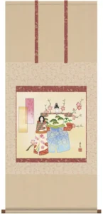掛け軸／掛軸【お雛さま】 立雛（西尾 香悦） 【送料無料】【代引手数料無料】