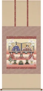 掛け軸／掛軸【お雛さま】 段飾り雛（伊藤 香旬） 【送料無料】【代引手数料無料】