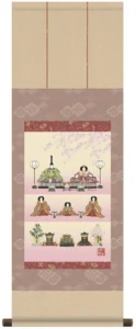 掛け軸／掛軸【お雛さま】【尺幅】 段飾り雛（伊藤 香旬） 【送料無料】【代引手数料無料】