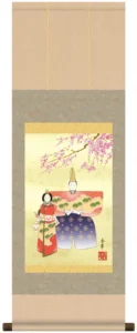 掛け軸／掛軸【お雛さま】 立雛（野川 秀華）[尺幅] 【送料無料】【代引手数料無料】