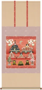 掛け軸／掛軸【お雛さま】 段飾り雛（伊藤 香旬） 【送料無料】【代引手数料無料】